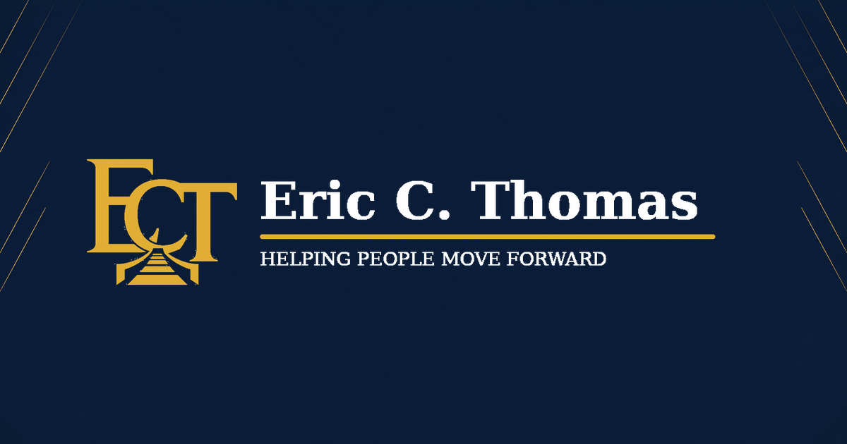 Eric C. Thomas logo with the tagline Helping People Move Forward